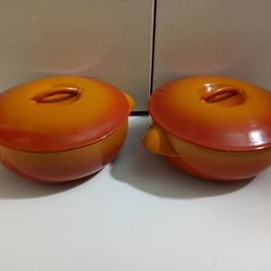 Two Vintage Mini Le Creuset Croques
